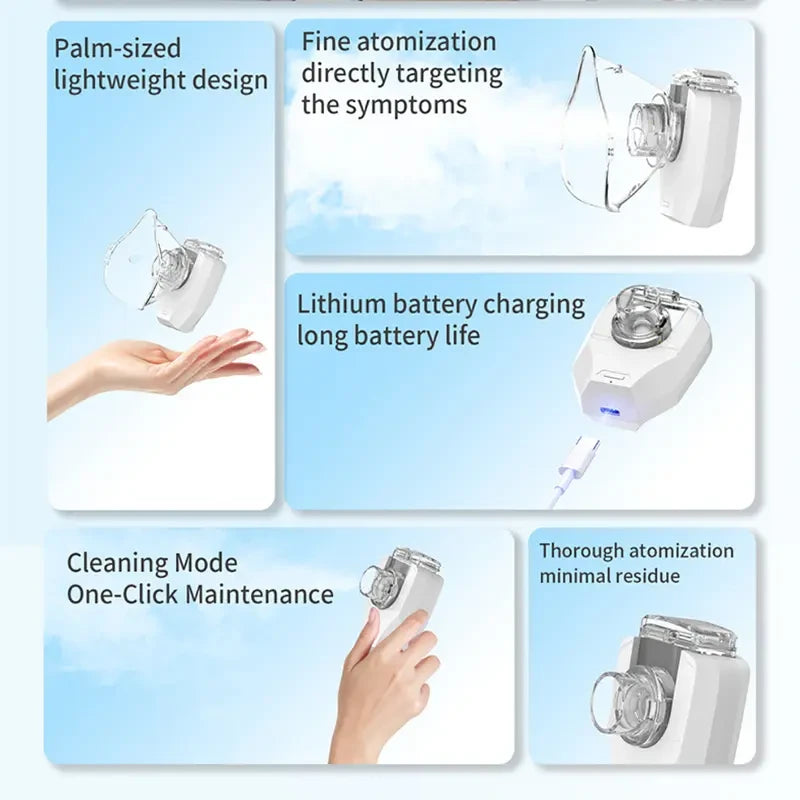Portable Handheld Ultrasonic Nebulizer